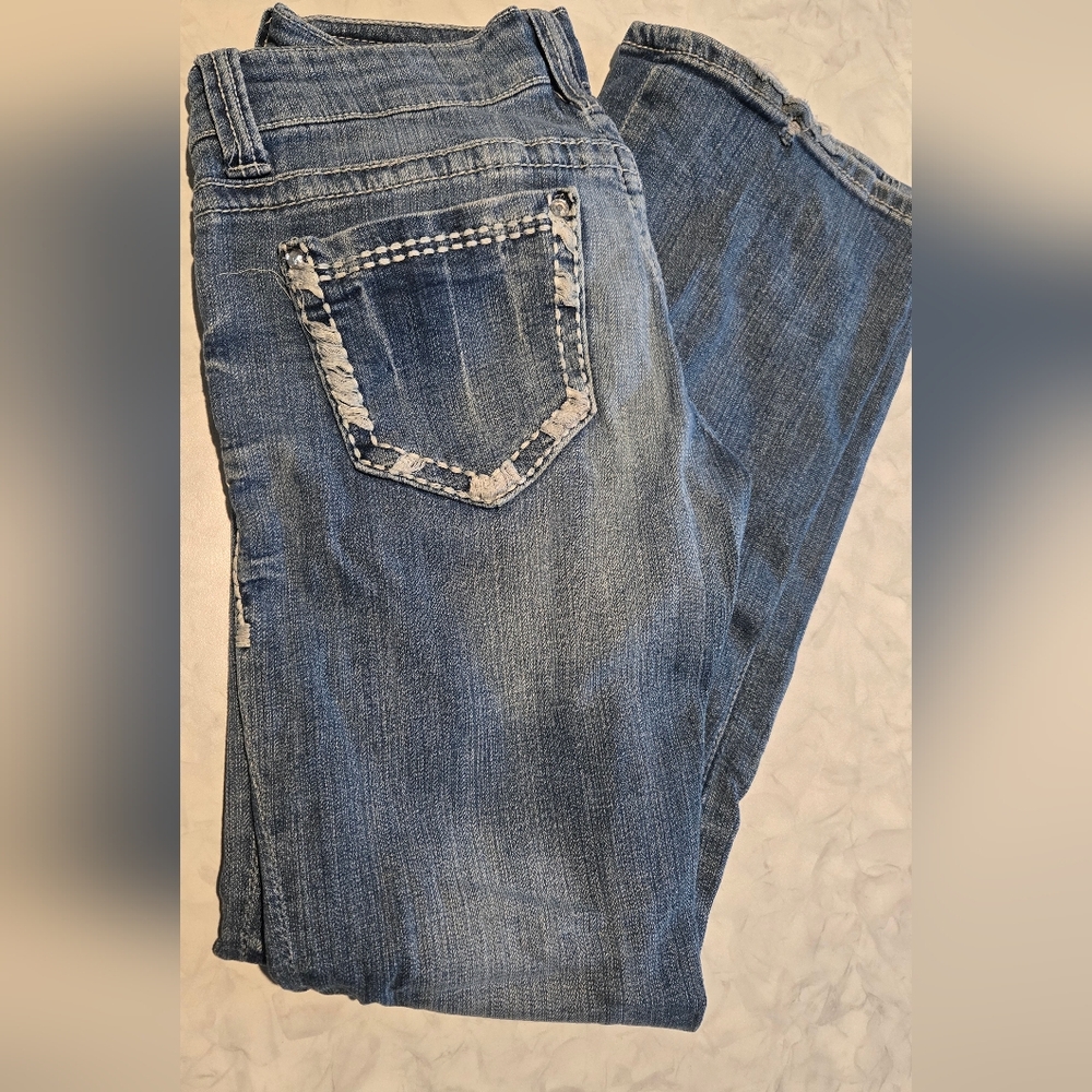 Daytrip Aquarius Womens Bootcut Denim Jeans Size 28R Ladies - Picture 6 of 6